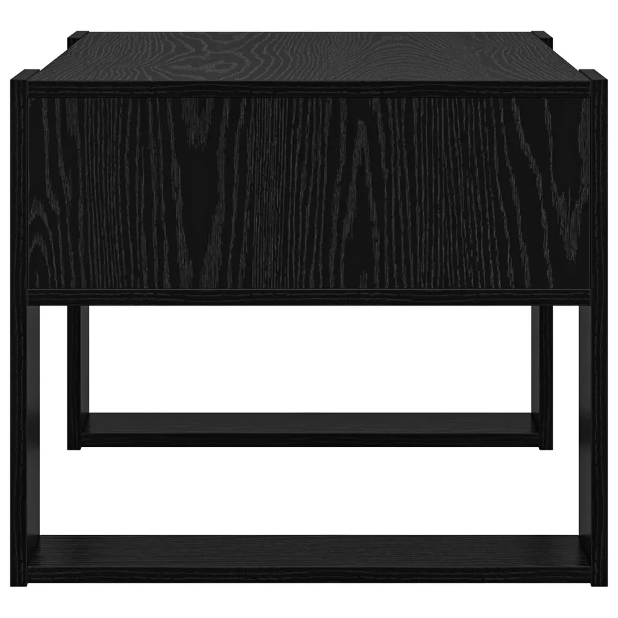 Table basse Chêne noir 66 x 53 x 45 cm Bois d'ingénierie - 6