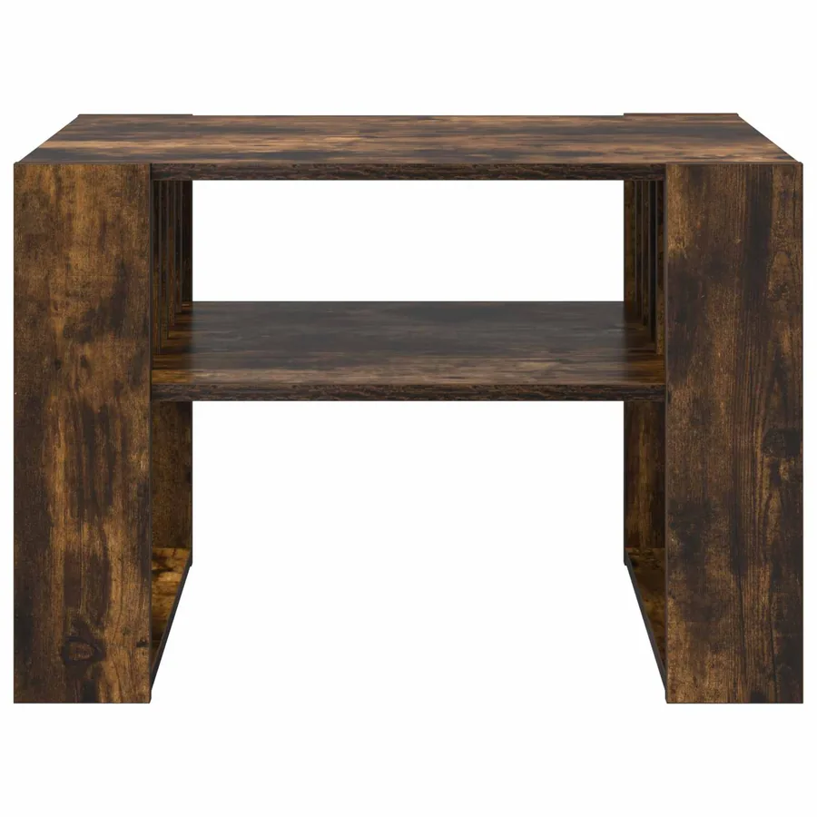Table basse Chêne fumé 66 x 49,5 x 45 cm Bois d'ingénierie - 5