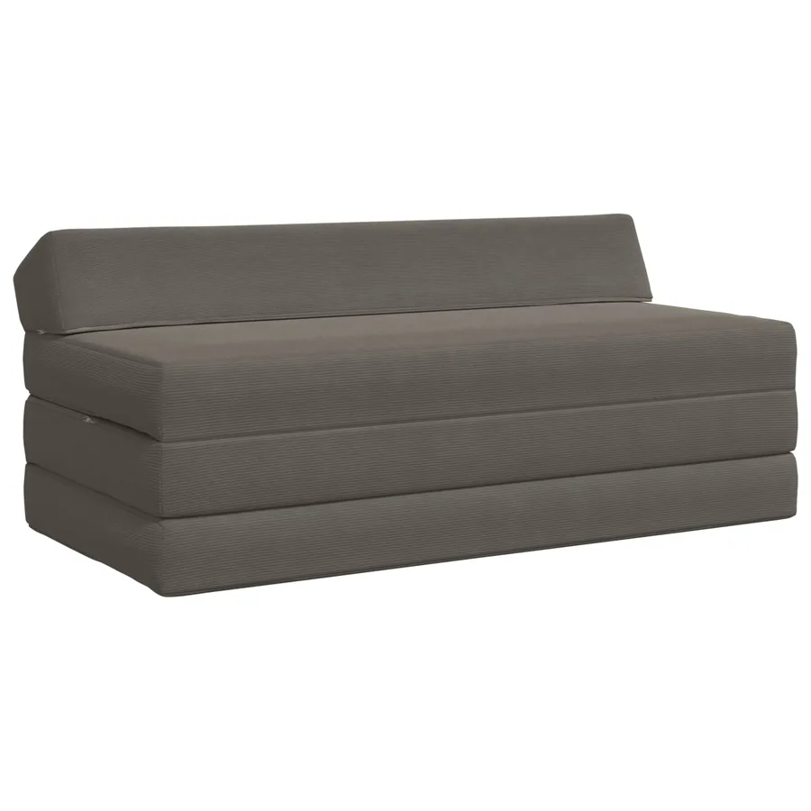 Canapé-lit pliable Gris clair 120 x 60 x 49 cm Tissu