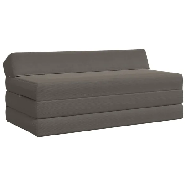 Canapé-lit pliable Gris clair 120 x 60 x 49 cm Tissu