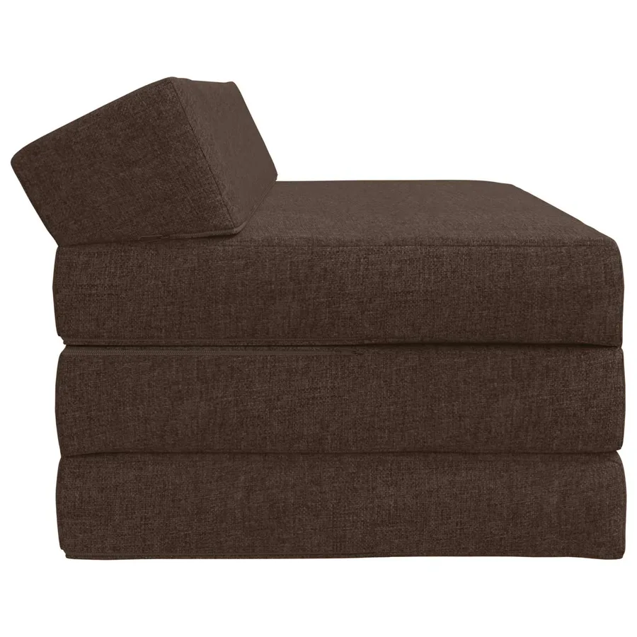 Canapé-lit pliable Taupe 120 x 60 x 49 cm Tissu - 3