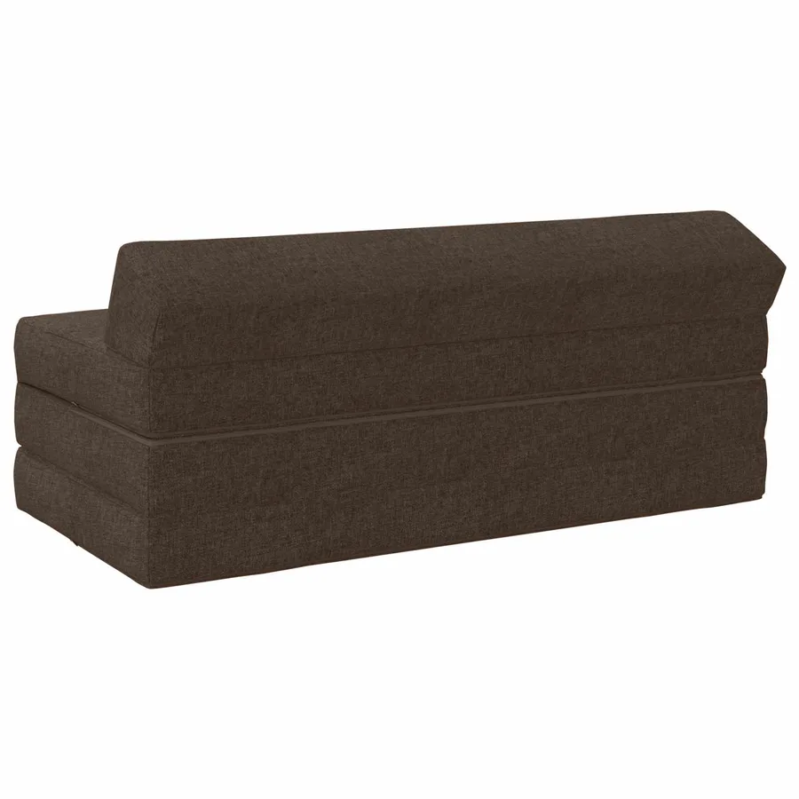 Canapé-lit pliable Taupe 120 x 60 x 49 cm Tissu - 4