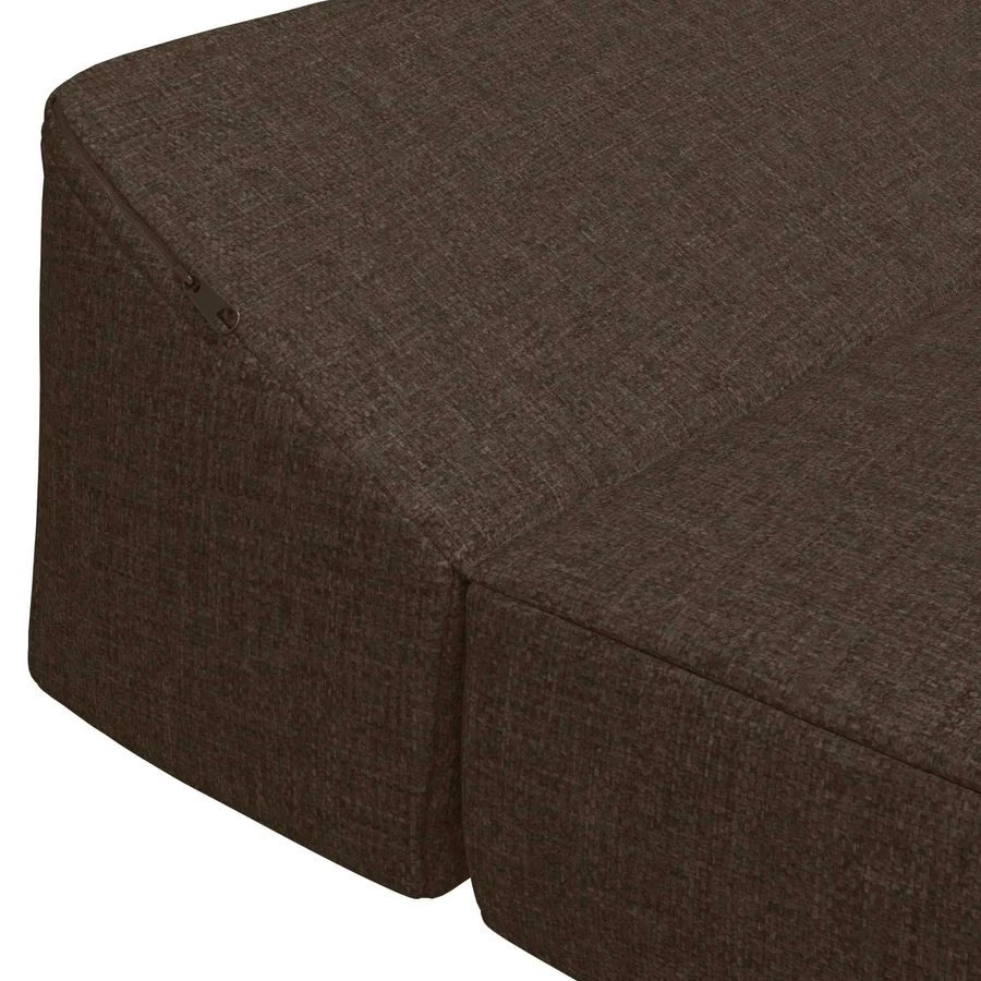 Canapé-lit pliable Taupe 120 x 60 x 49 cm Tissu - 5