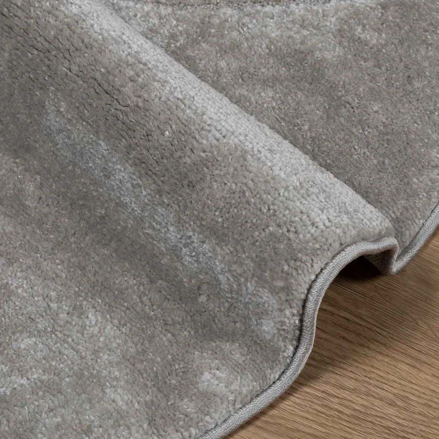 Tapis de surface Rond GALATI Gris Ø 160 CM Polyester - 5