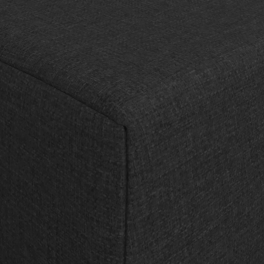 Canapé-lit pliable Noir 200 x 70 x 10 cm Tissu - 6