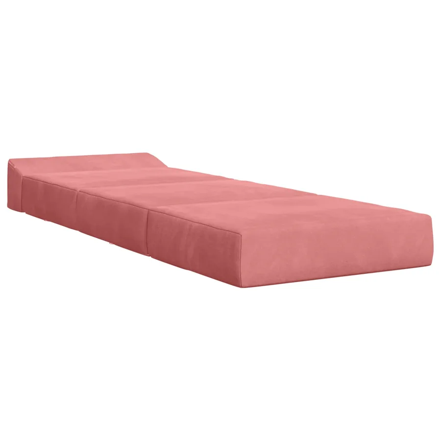 Canapé-lit pliable Rose 200 x 70 x 15 cm Velours - 3
