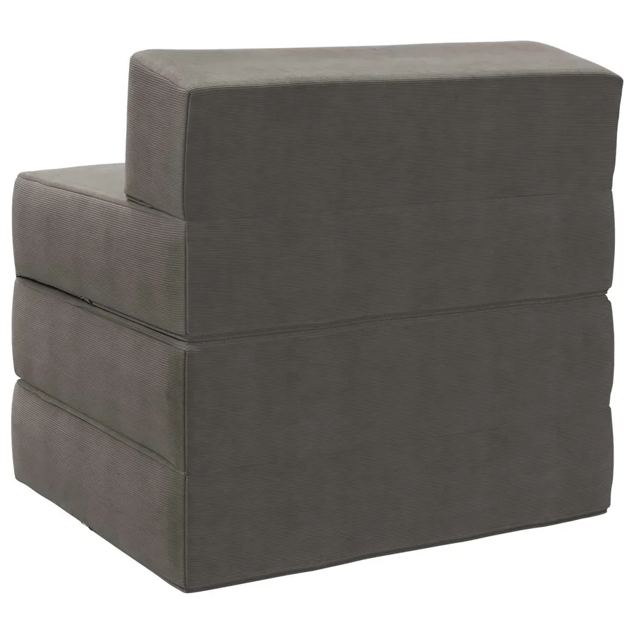 Canapé-lit pliable Gris clair 200 x 70 x 15 cm - 5