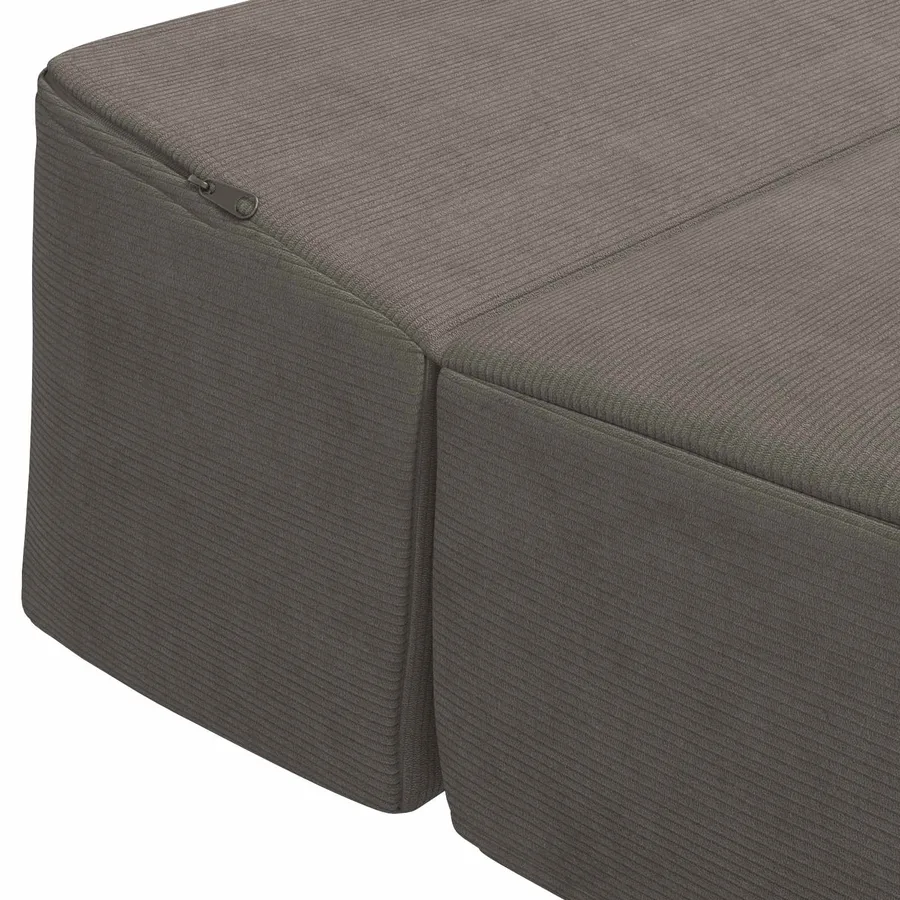 Canapé-lit pliable Gris clair 200 x 70 x 15 cm - 6