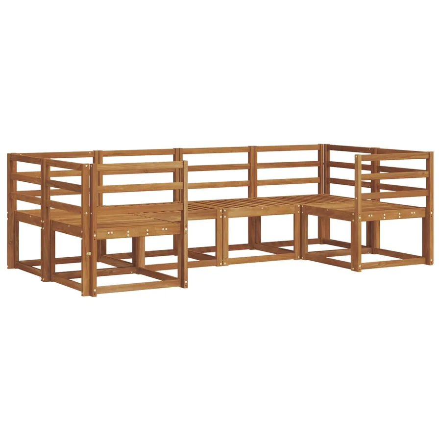 Ensemble de canapés d'extérieur 6 pcs Naturel - 2