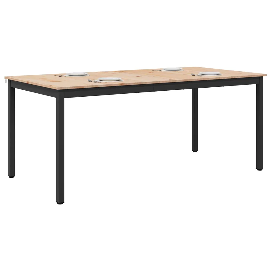 Table de salle à manger / Table de repas Naturel - 3