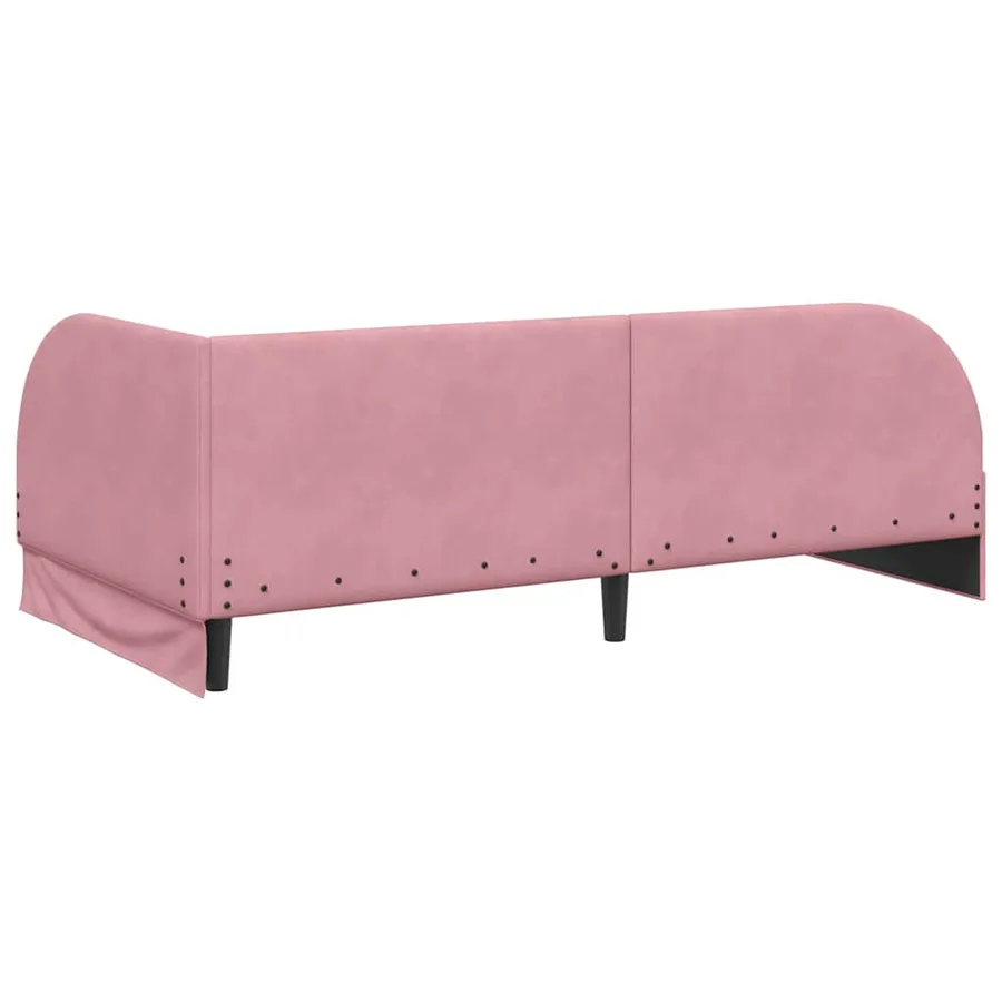 Cadre de lit d'angle avec matelas 2 pcs Gris Velours - 9
