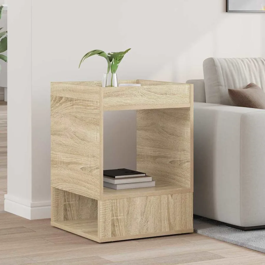 Table d'appoint Chêne Sonoma 40 x 40 x 56 cm Bois d'ingénierie