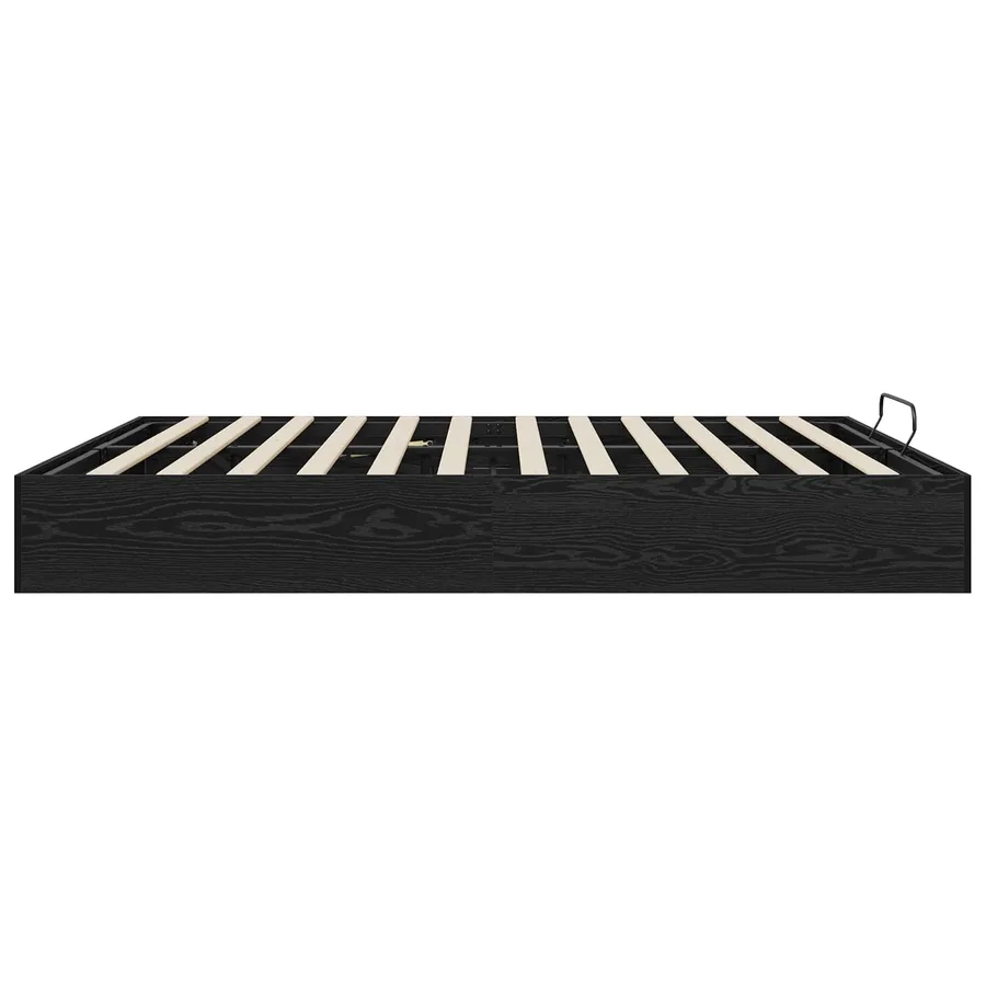 Cadre de lit ottoman avec stockage Chêne Noir 203 x 180 x 25 cm - 6