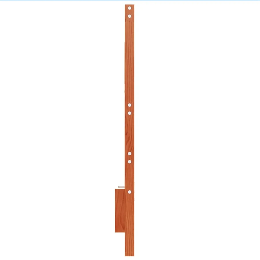 Tête de lit cire marron 135 cm bois massif de pin - 5