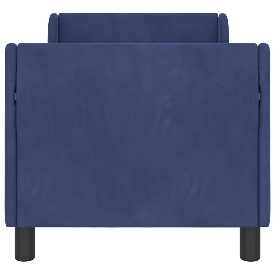 Cadre de lit pour tout-petit avec tête de lit Bleu police - 5