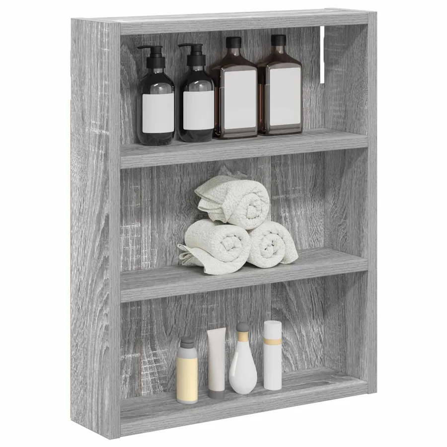 Armoire murale de salle de bain Gris Sonoma 40 x 10 x 50 cm - 3