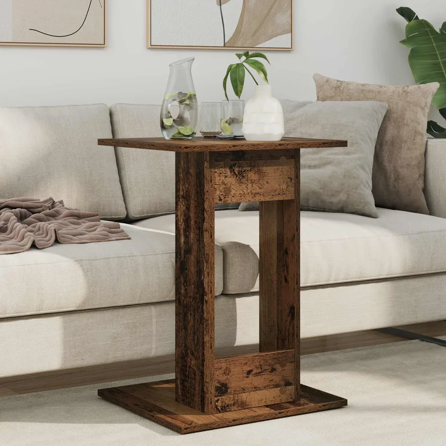 Table d'appoint Bois ancien 45 x 40 x 62,5 cm Bois d'ingénierie - 4