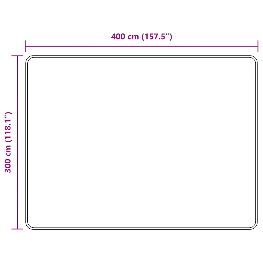 Coureur de Tapis MARSA Sable 300 x 400 cm Polyester et PVC - 7