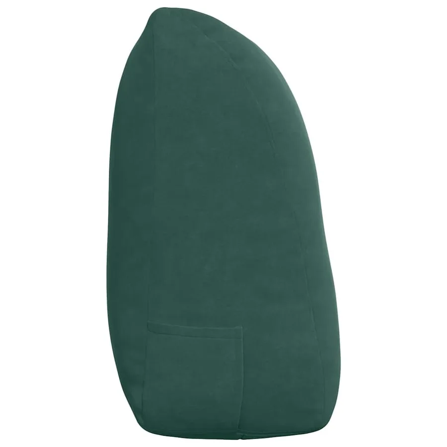 Coussin de Dos Vert foncé 120 x 24 x 50 cm Velours - 7