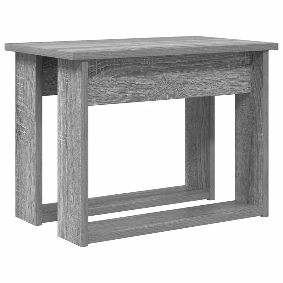 Ensemble de tables basses 2 pcs Gris Sonoma Bois d'ingénierie - 7