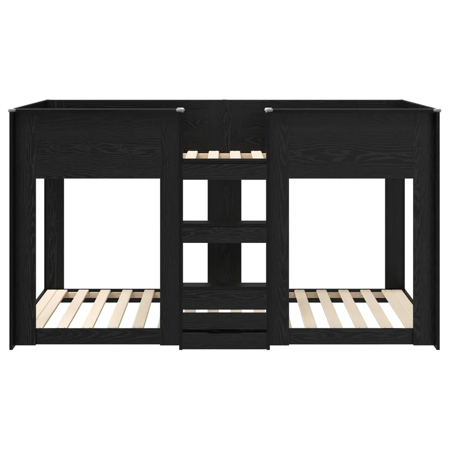 Lit Superposé pour Enfants Chêne noir 80 x 200 cm - 5