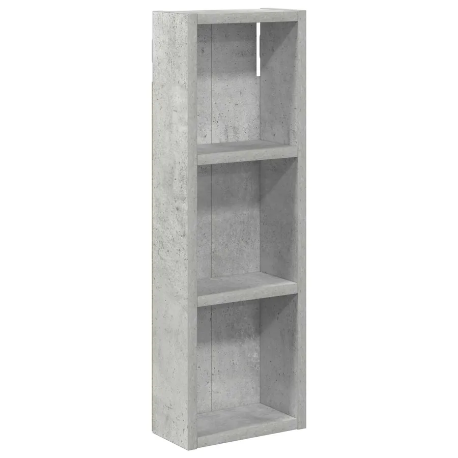 Armoire murale de salle de bain Gris Béton 20 x 10 x 60,5 cm - 2