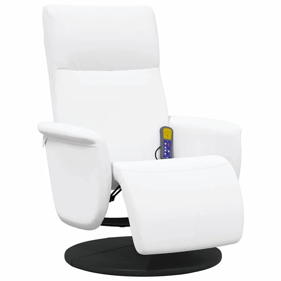 Fauteuil de massage inclinable Blanc 71 x 90 x 105 cm - 4