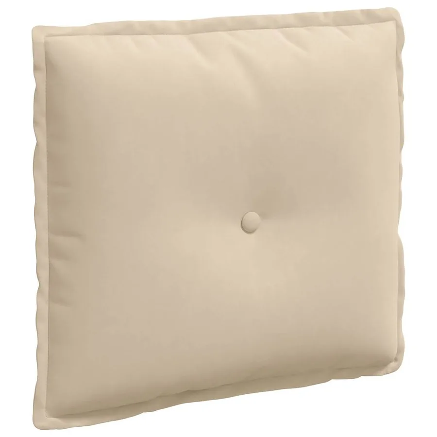 Coussin de Dos Crème 50 x 45 cm Tissu en microfibre - 2