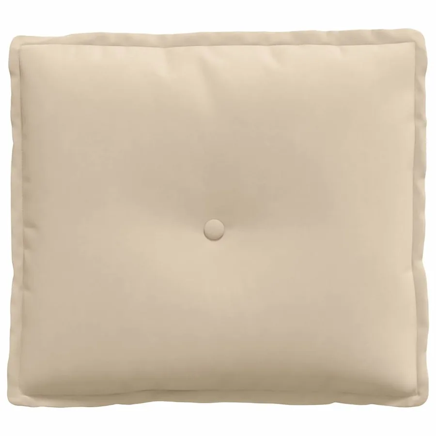 Coussin de Dos Crème 50 x 45 cm Tissu en microfibre - 5