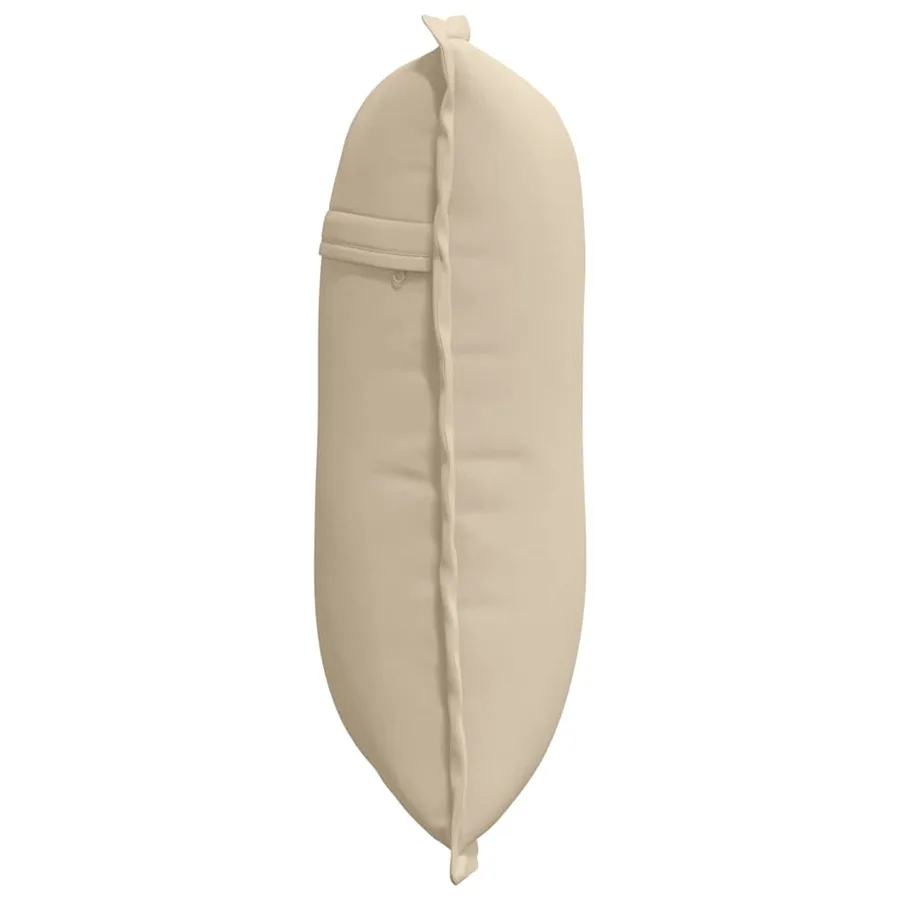 Coussin de Dos Crème 50 x 45 cm Tissu en microfibre - 6