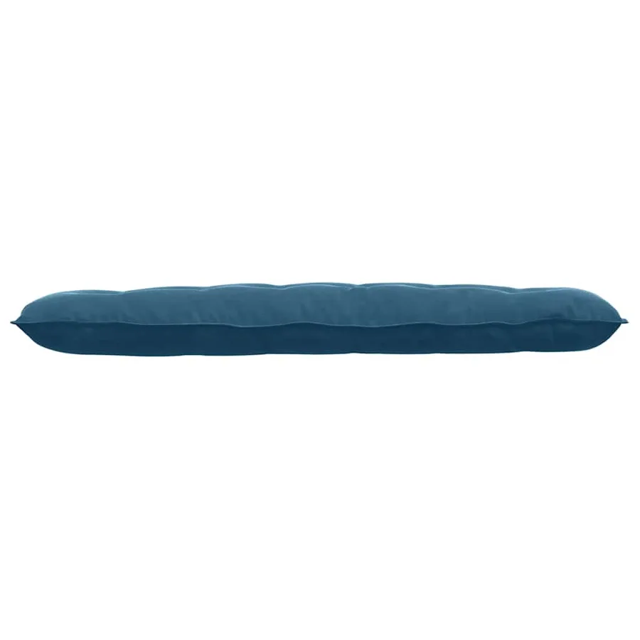 Coussin de Dos Bleu 160 x 50 cm Tissu en velours côtelé - 5