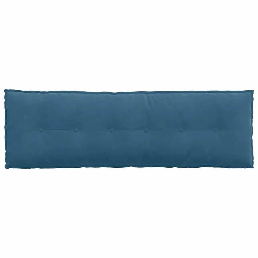 Coussin de Dos Bleu 160 x 50 cm Tissu en velours côtelé - 6