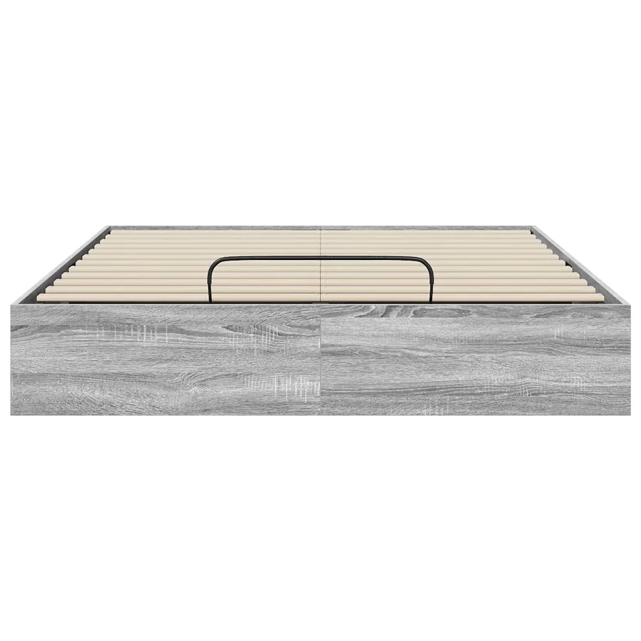 Cadre de lit ottoman Gris Sonoma 193 x 120 x 25 cm - 5