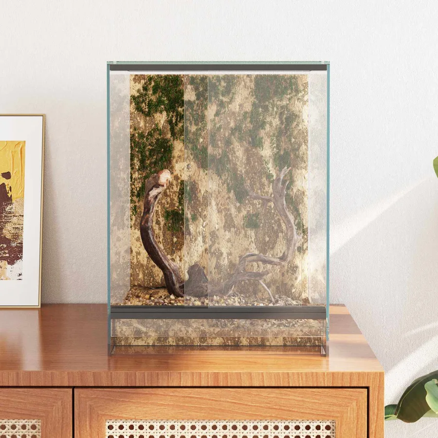 Terrarium avec stockage Transparent 30 x 30 x 40 cm Verre - 4