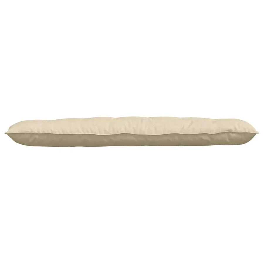 Coussin de Dos Crème 160 x 19 x 50 cm tissu - 5