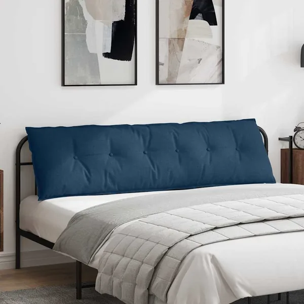 Coussin de Dos Bleu 180 x 19 x 50 cm tissu