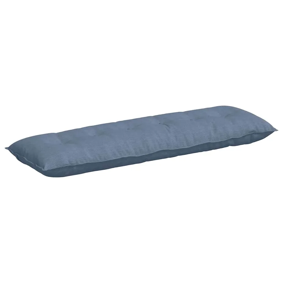 Coussin de Dos Bleu 160 x 50 cm Tissu en velours côtelé - 2