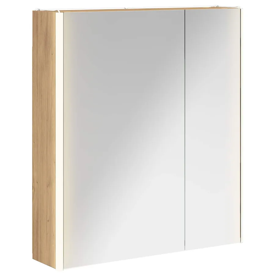 Armoire Miroir de Salle de Bain Chêne artisan - 2