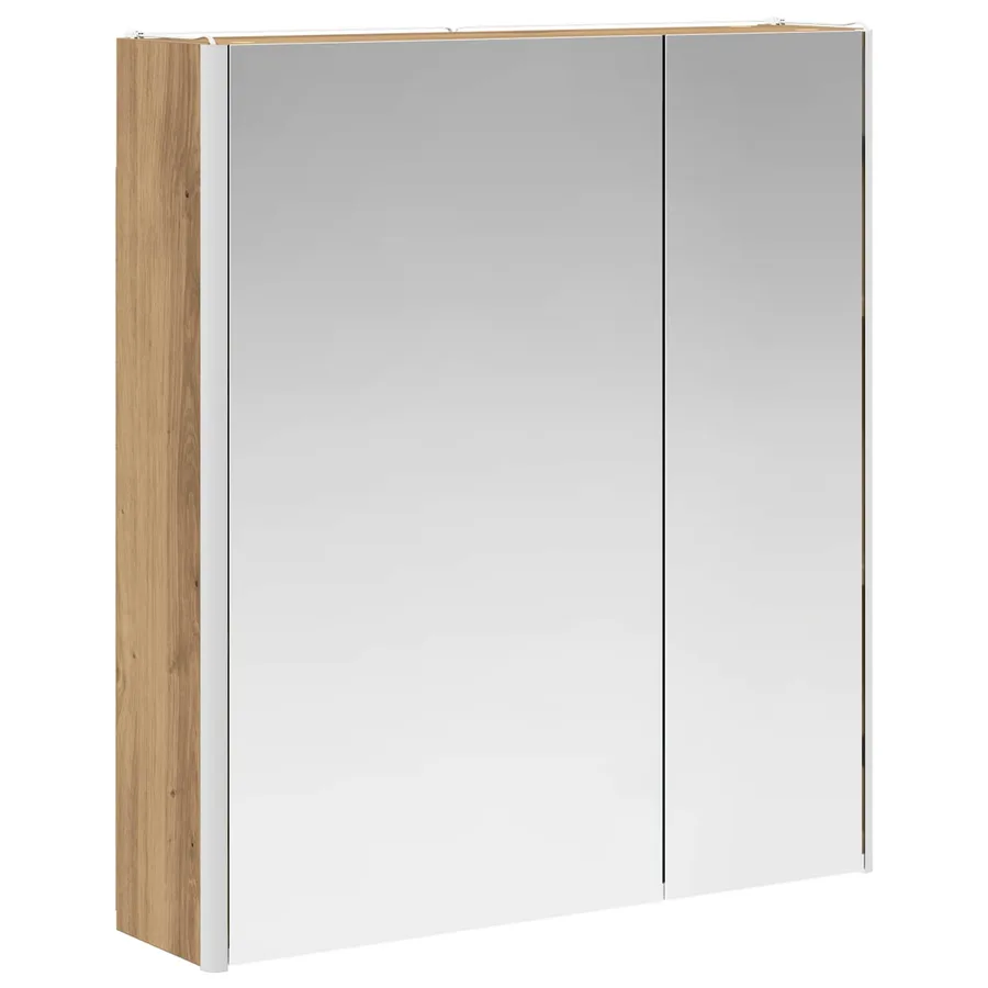 Armoire Miroir de Salle de Bain Chêne artisan - 5
