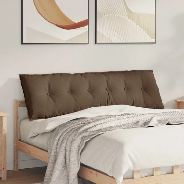 Coussin de Dos Marron 160 x 19 x 50 cm tissu