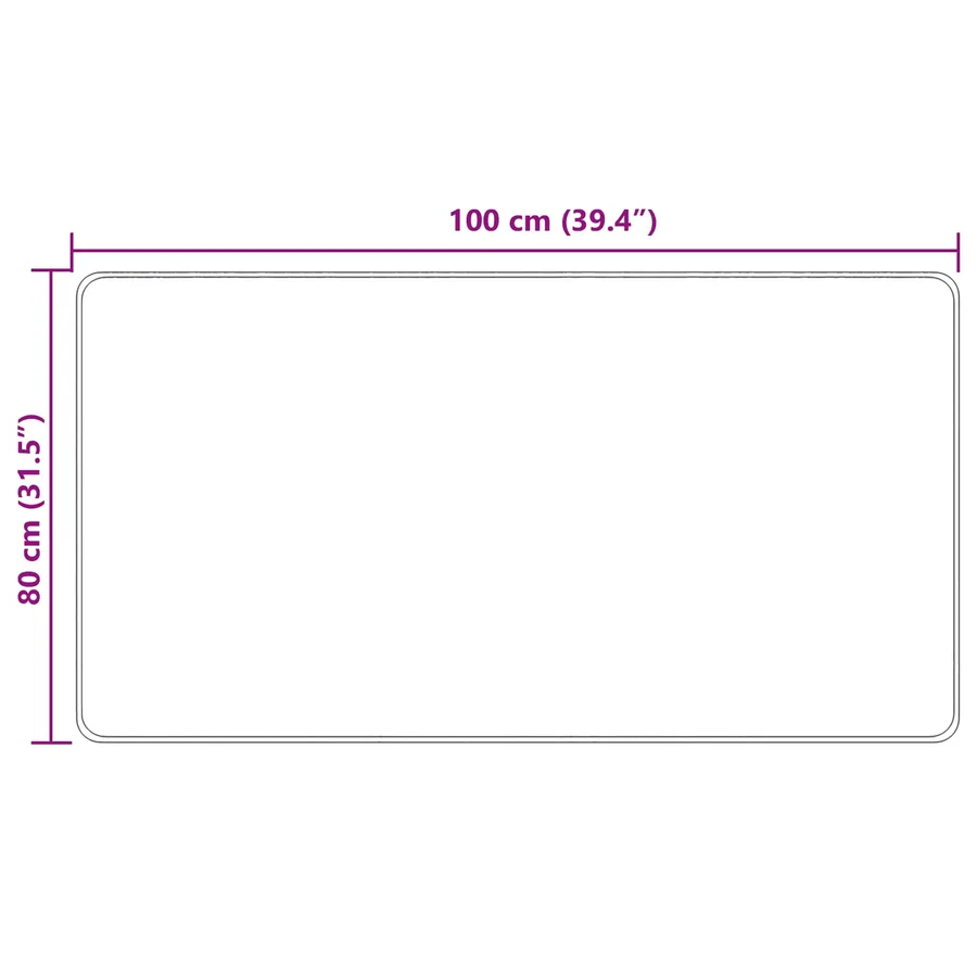 Coureur de Tapis MARSA Crème 80 x 100 cm Polyester et PVC - 7