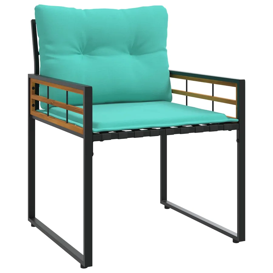 Ensemble de meubles d'extérieur avec coussin 3 pcs Turquoise - 5