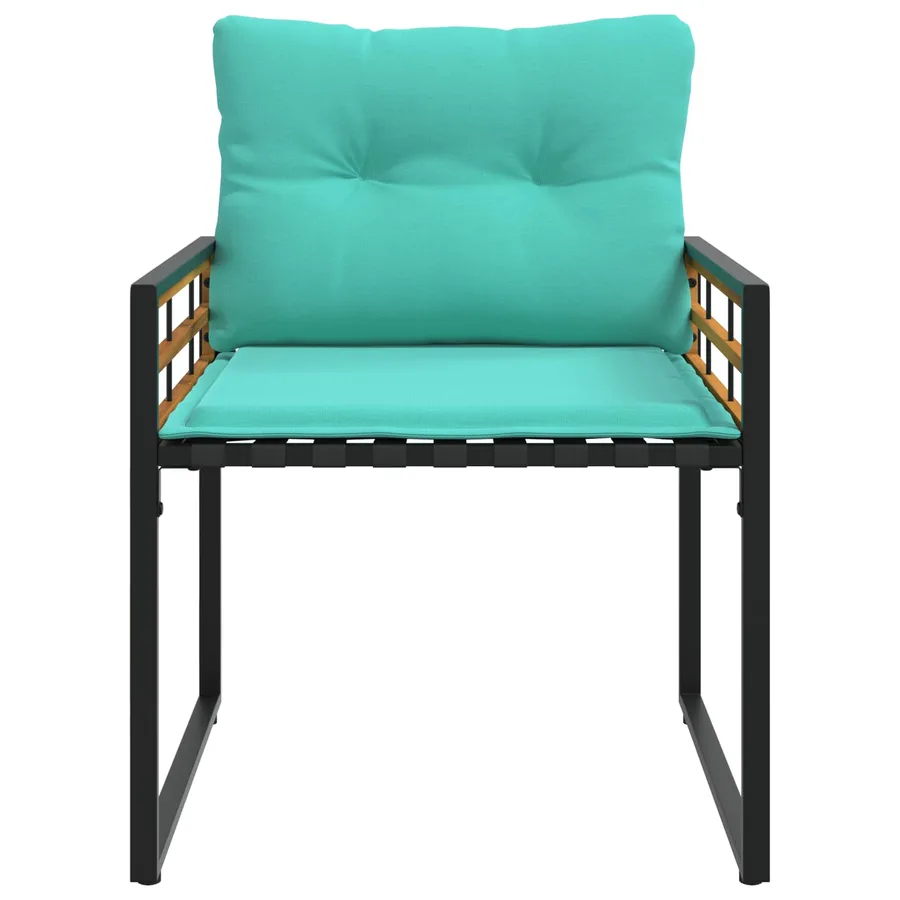 Ensemble de meubles d'extérieur avec coussin 3 pcs Turquoise - 7