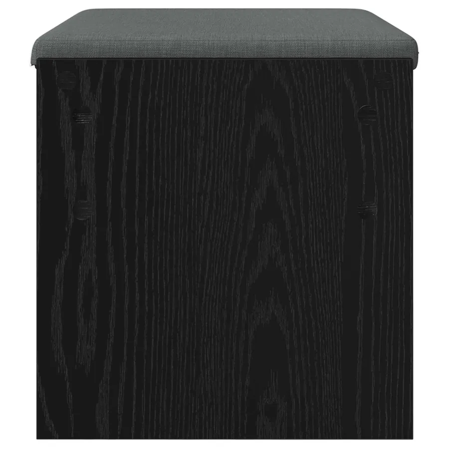 Banc d'entrée avec coussin Chêne noir 63 x 38 x 40 cm - 6