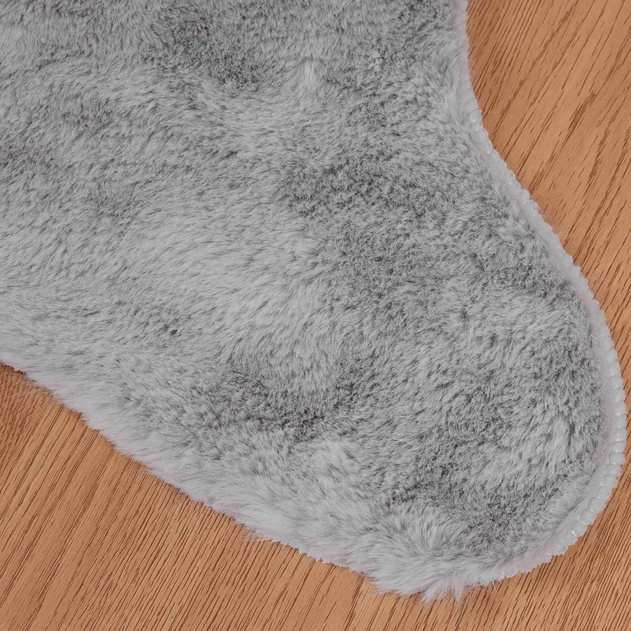 Tapis antidérapant en fausse de lapin OLITE Gris 80 x 120 cm - 7