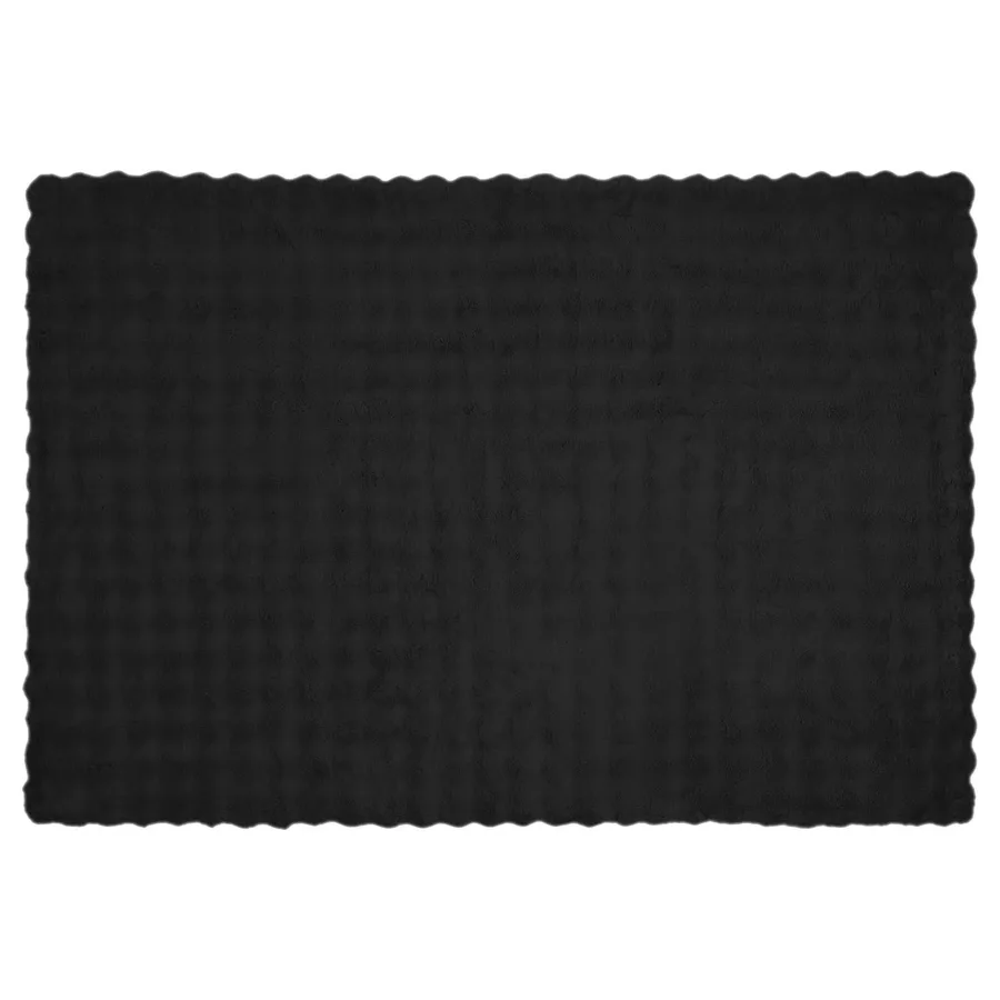 Couverture antidérapante en fausse de lapin Olite Noir - 5