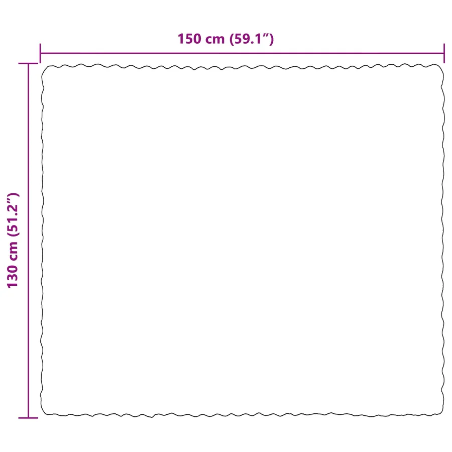 Couverture antidérapante en fausse de lapin Olite Blanc - 10