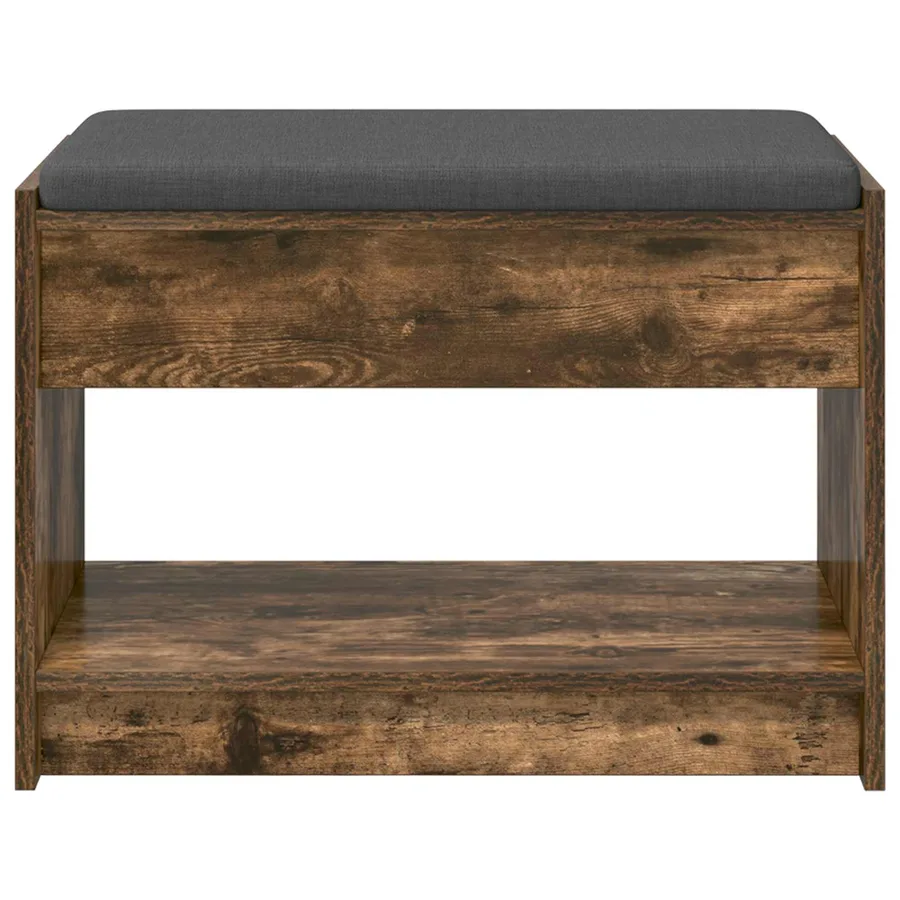 Banc d'entrée avec coussin Chêne Fumé 63 x 38 x 45 cm - 5