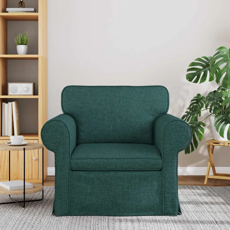 Canapé Vert foncé 95 x 82 x 80 cm tissu - 3