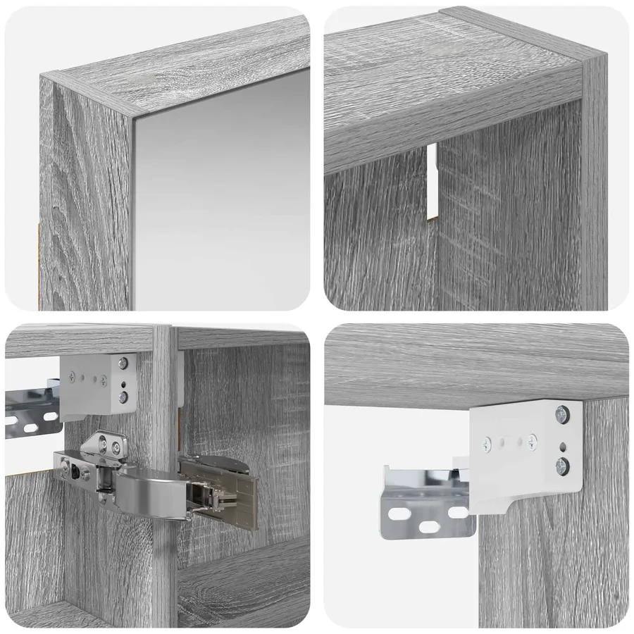 Ensemble de Meubles de Salle de Bain 3 pcs 110 x 10,5 x 60,5 cm - 10